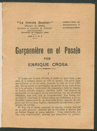 1920000700: Garçonnière en el pasaje
