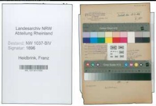 Entnazifizierung Franz Heidbrink , geb. 09.04.1902 (Lehrer)