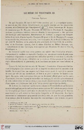 21: Le père de Thoutmès III