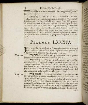Psalmus LXXXIV.