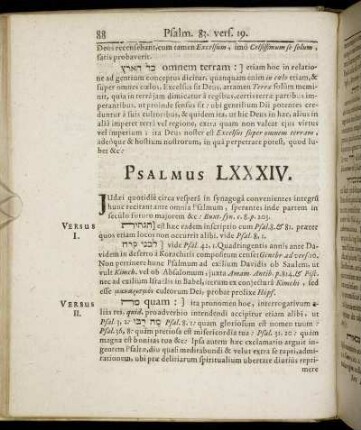 Psalmus LXXXIV.