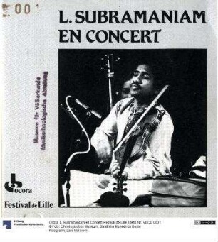 L. Subramaniam en Concert: Festival de Lille