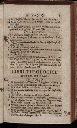 Libri Theologici. System. Et Dogm. – Pastoral. Et Casuistici