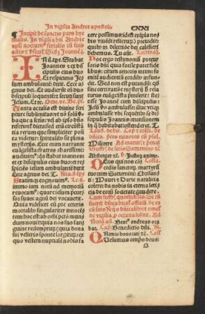 Incipit de sanctis pars hyemalis.