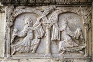 Mittleres Portal — Das Opfer Kains und Abels