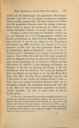 Beiträge zur Sprachenkunde Hinterindiens