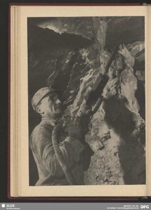 Vortreiben eines Stollens im Rüdersdorfer Kalkabbau