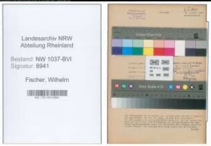Entnazifizierung Wilhelm Fischer , geb. 27.04.1903 (Kaufmann)