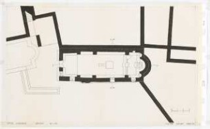 Kirchen auf Ios: Kirche, Agios Nikolaos, Grundriss 1:50
