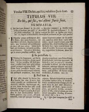 Titulus VIII. De his, qui sui, vel alieni Juris sunt