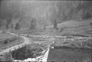 Bau der Albtalsperre bei Sankt Blasien