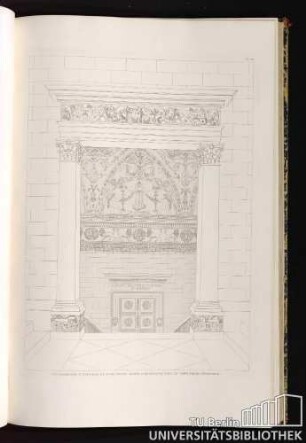 Pl. 20. Vue Perspective D'Une Porte Et D'Une Voute Ornée D'Arabesques Dans Le Vieux Palais, A Florence.