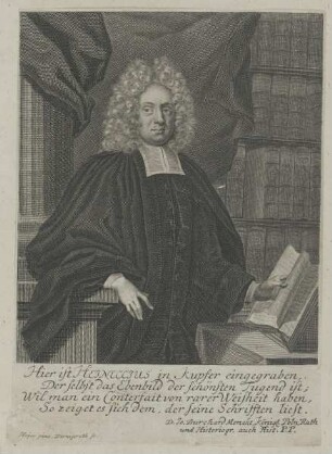 Bildnis des Johann Michael Heineccius