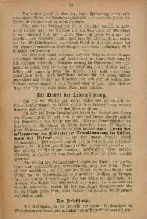 Die Einheit der Lebensführung