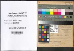 Entnazifizierung Gertrud Zerweck , geb. 05.08.1902 ()