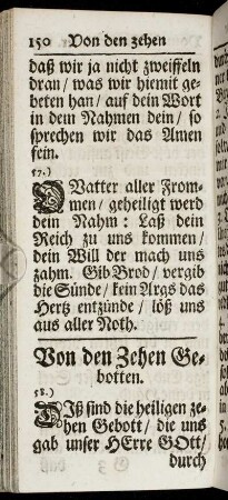 Von den Zehen Gebotten.