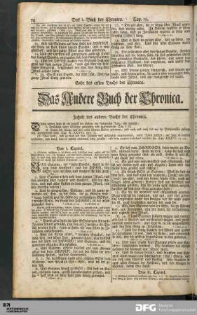 Das Andere Buch der Chronica.
