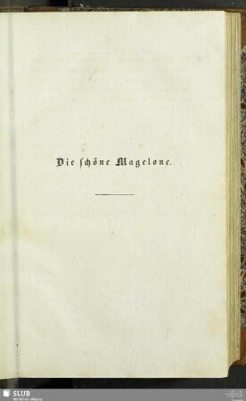 Die schöne Magelone