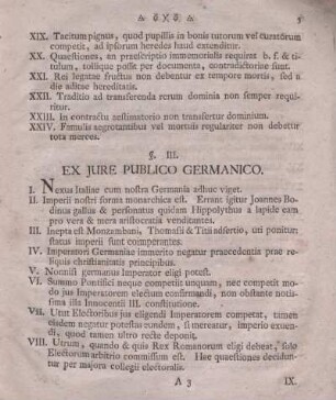 § III. Ex jure publico Germanico