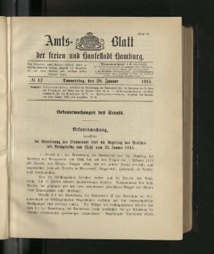 No. 17, 28. Januar 1915