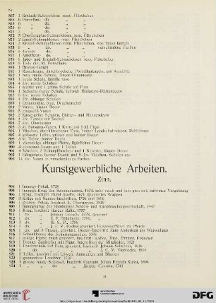Kunstgewerbliche Arbeiten (Nr. 904-1303)