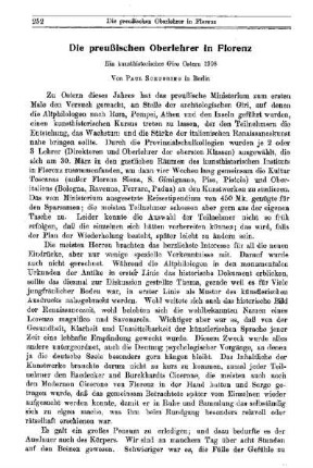 Die preußischen Oberlehrer in Florenz