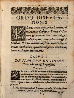 Disputatio Iuridica. De Sententiis Et Interlocutionibus, Et Earundem Executione