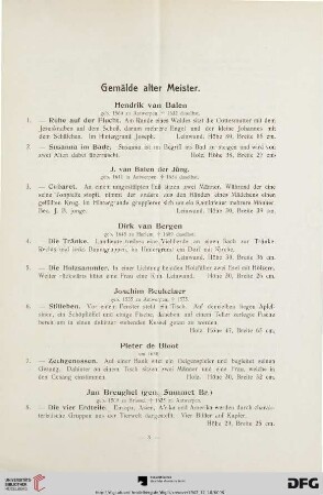 Gemälde alter Meister (Nr. 1-81)