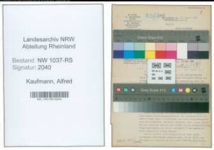 Entnazifizierung Alfred Kaufmann , geb. 03.12.1895 (Reg.Rat)