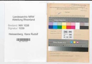 Entnazifizierung Hans Rudolf Heissenberg , geb. 29.04.1904 (Kaufmann)