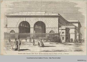 Ansicht der ehemaligen Stazione Porta al Prato, auch Stazione Leopolda genannt, in Florenz