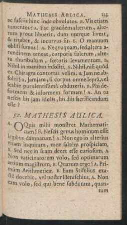 52. Mathesis Aulica