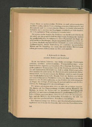 4. Kybernetik als Brücke zwischen Medizin und Gesellschaft
