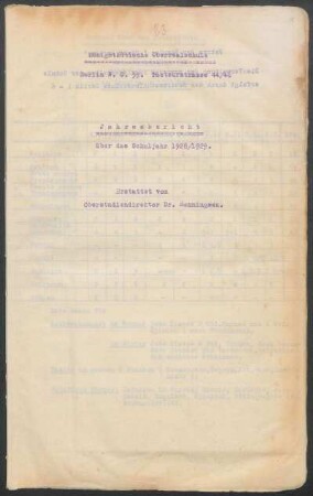 1928/29: Jahresbericht ... - 1928/29