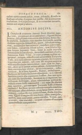 CVII. Antonius Decius.