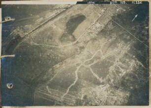 Foto des Geländes um und südlich von la Neuville nordöstlich von Cormicy (Luftbild)