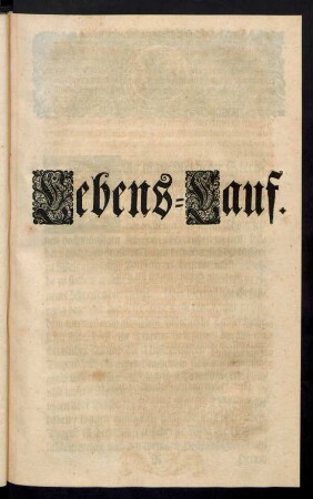 Lebens-Lauf