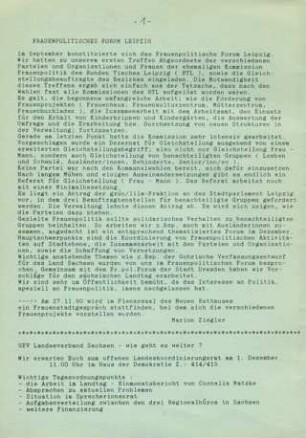 Frauenpolitisches Forum Leipzig