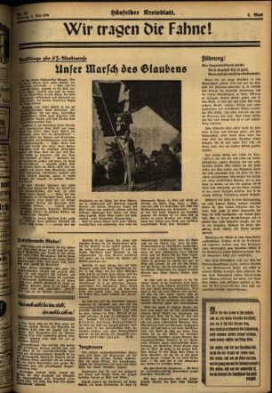 Dritte Ausgabe vom Samstag, den 02. Mai 1936.