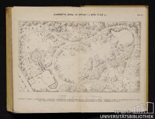 Tafel XII. Landschaftliche Anlage mit Obstpark, Größe 17952 qm.