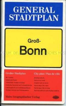 Stadtplan von Bonn und Umgebung