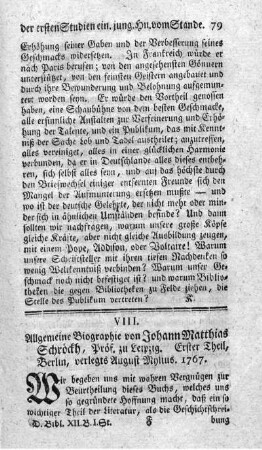 Allgemeine Biographie. T.1.