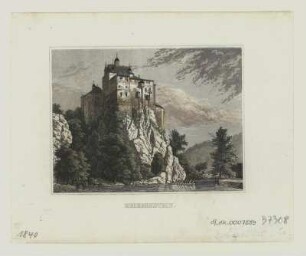 Ansicht von Kriebstein, Stahlstich, um 1840 : Kriebenstein. - [Stuttgart] : [Scheible] , [um 1840]. - 1 Kunstbl. : Stahlst. ; 10 x 7 cm