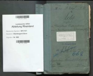 Ziegenmeyer, Adolph geb. 25.10.1827; Berggeschworener; Prüfungs- u. Personalakten Band 3
