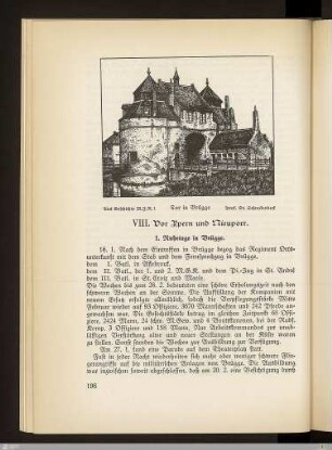 VIII. Vor Ypern und Nieuport