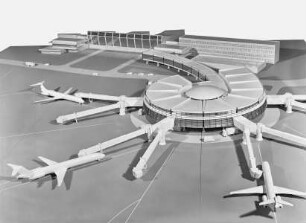 Modell für Pier Ost als Erweiterung des Flughafens Wien-Schwechat