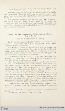 16: Ueber die stereoskopische Photographie kleiner Gegenstände