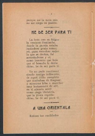 He de ser para tí