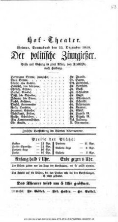Der politische Zinngießer