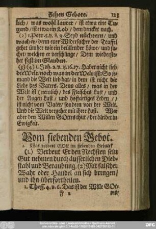 Vom siebenden Gebot.